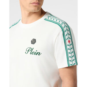 PHILIPP PLEIN Piquet Round Neck T-Shirt Plein Tennis
