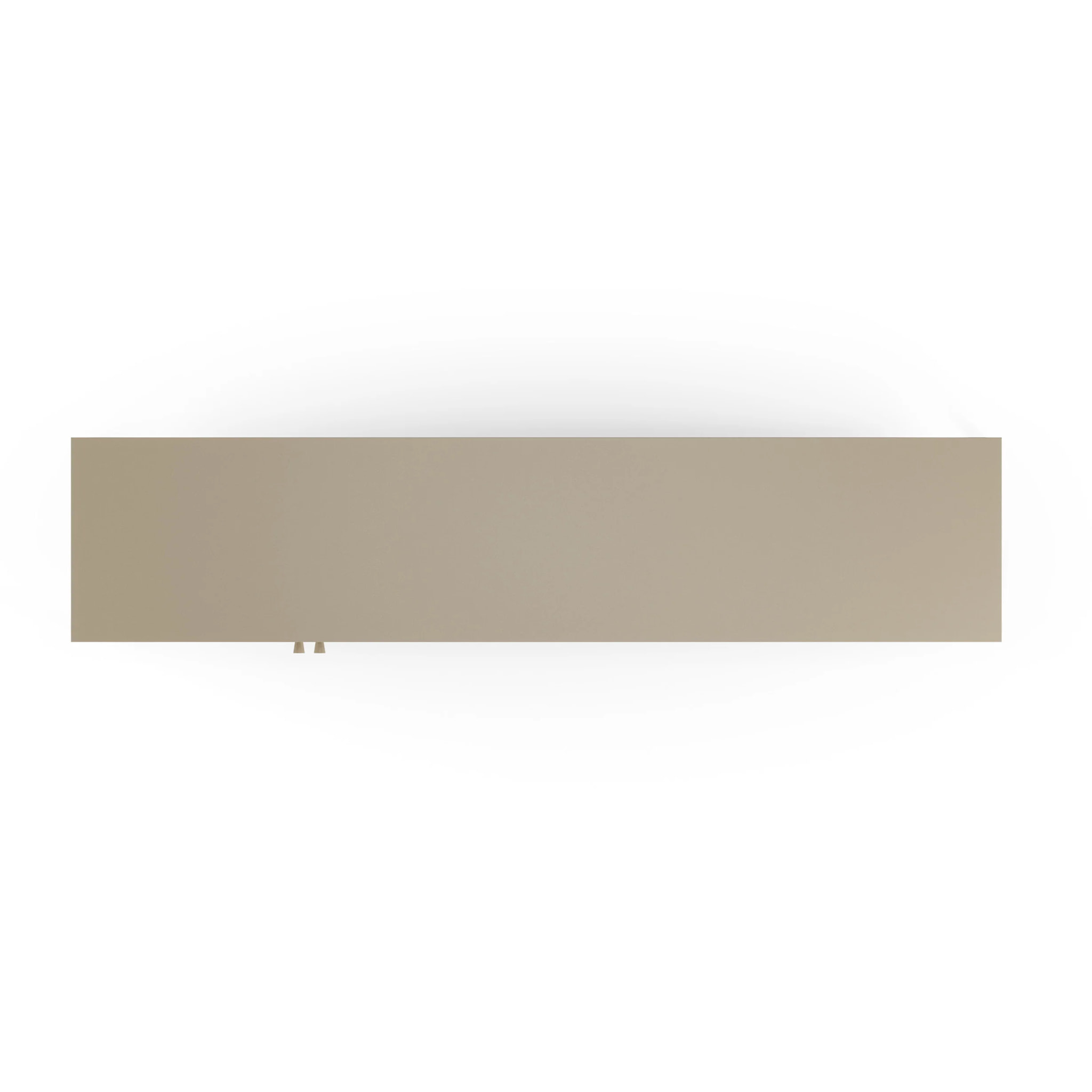Meuble TV en métal beige 2 portes, 160 cm - Latem
