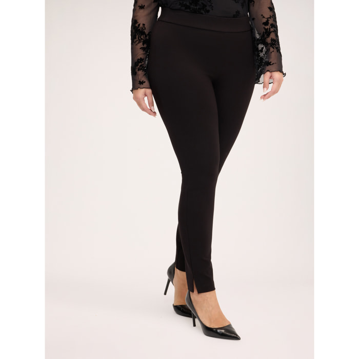 Fiorella Rubino - Pantaloni Leggings in Punto Milano - Nero