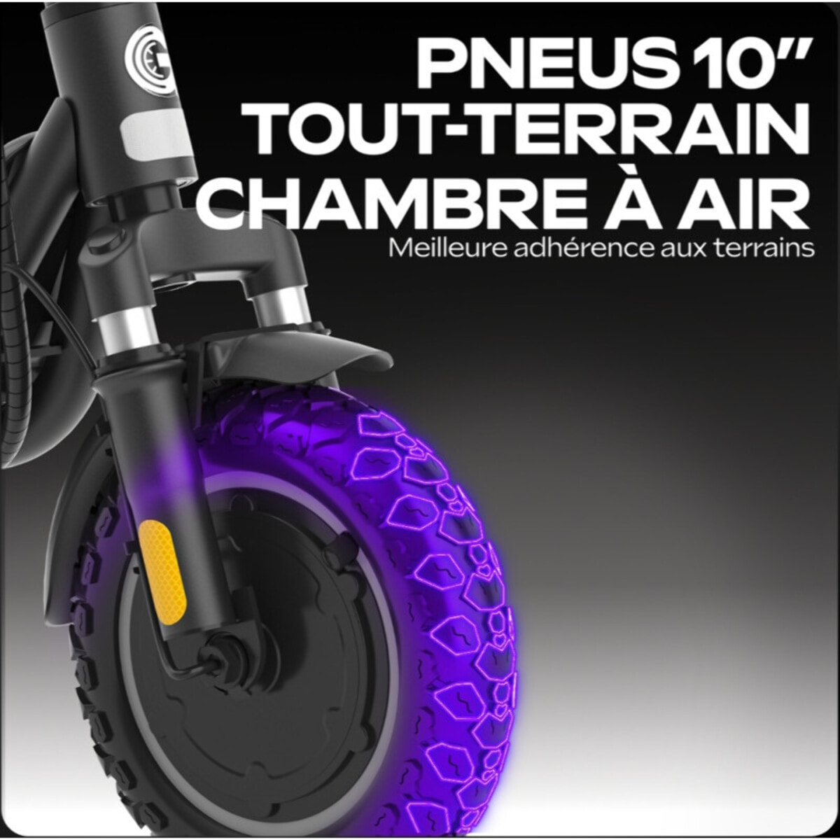 Trottinette Électrique UrbanGlide Ride 100 EVO – 350W – Autonomie 25km – Tout-Terrain 10"