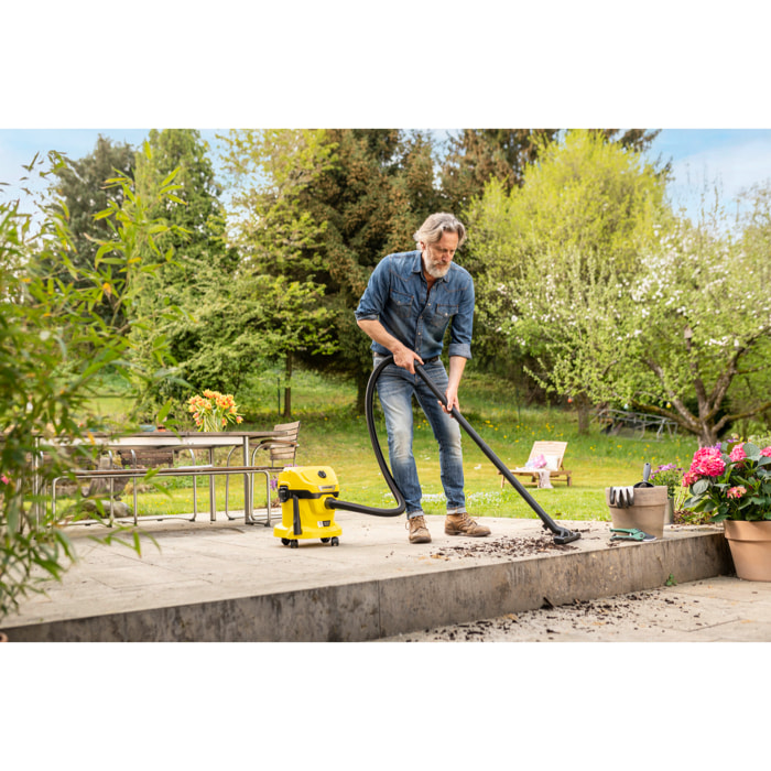 Aspirateur eau et poussière sans fil Karcher WD 2-18 Battery Set V-12/18 - Batterie 18V- Capacité 12L- Batterie et chargeur inclus