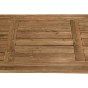 KALLY - Ensemble de jardin en bois teck recyclé et teck 8/10 pers.