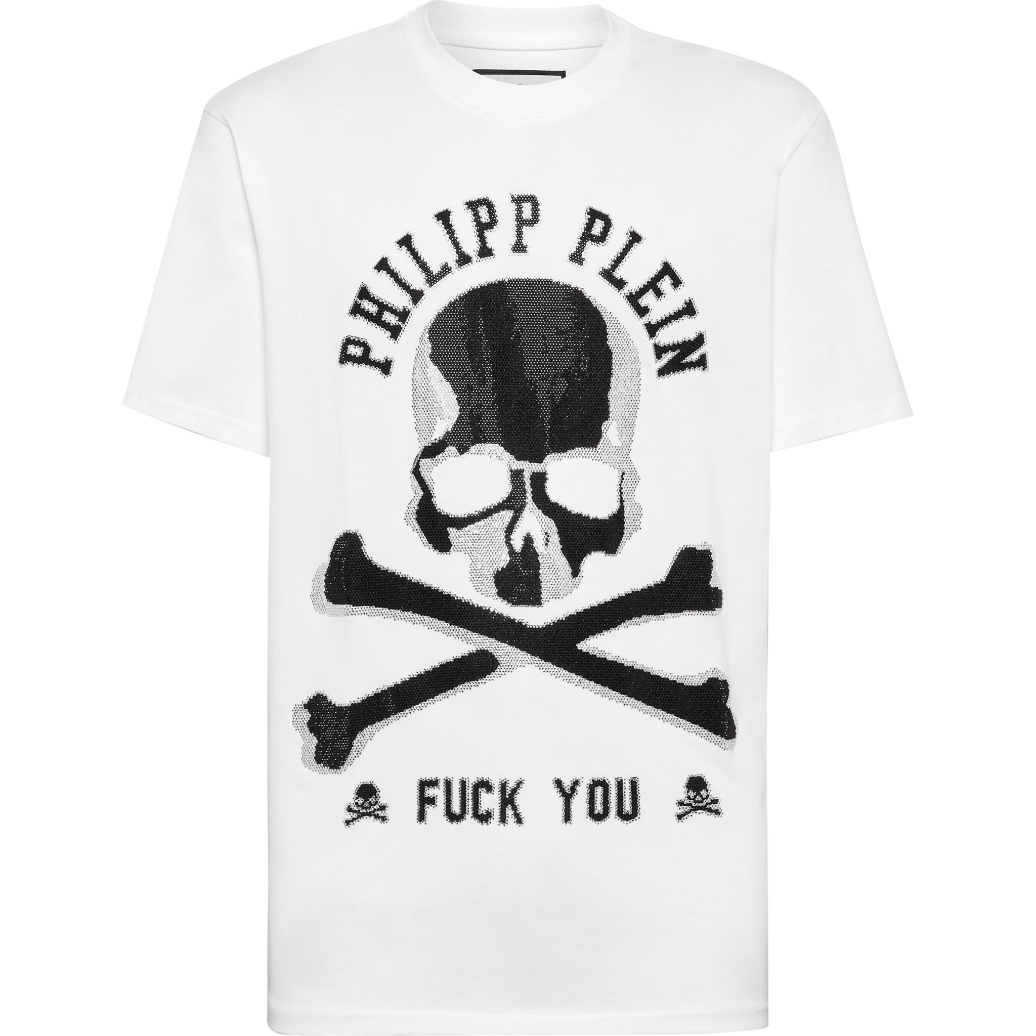PHILIPP PLEIN Camiseta de cuello redondo y manga corta SKULL
