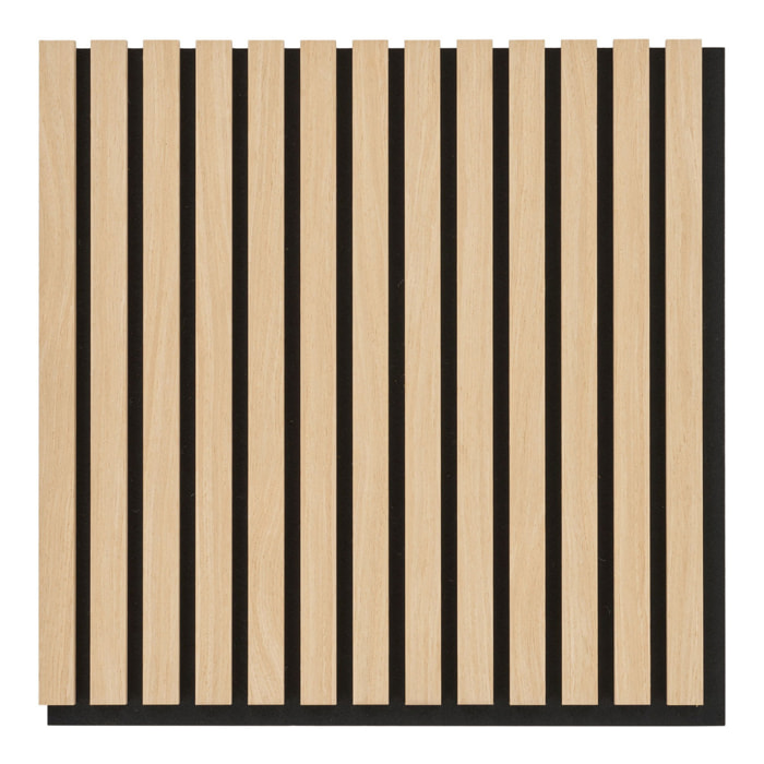 Set 2 pannelli acustici 52x52 cm effetto rovere naturale