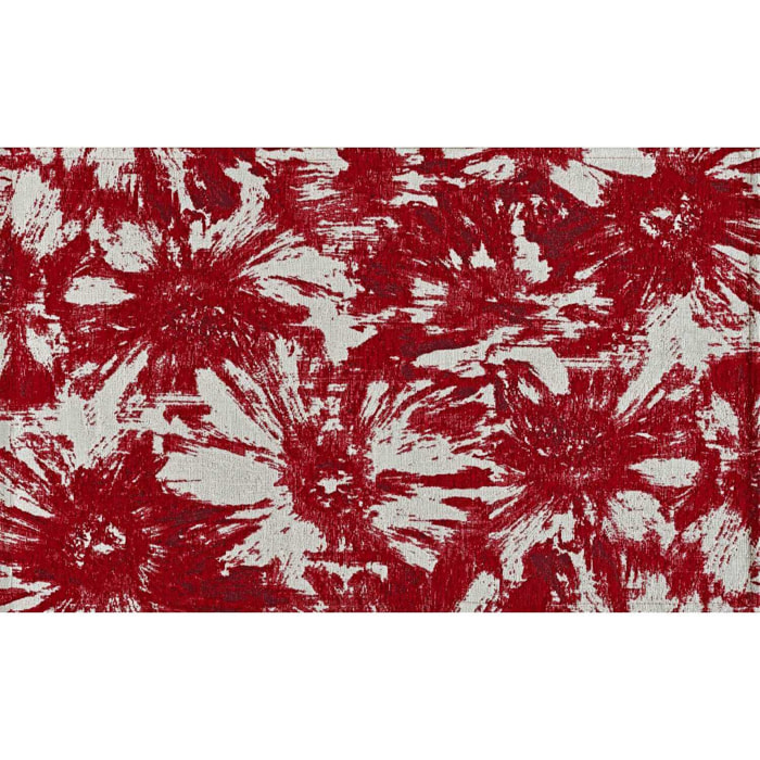 Tappeto Arredo Moderno Colore Rosso