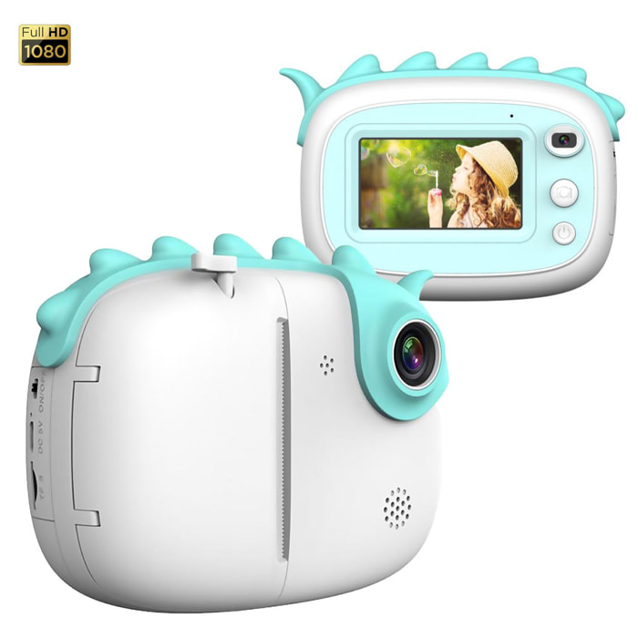 Fotocamera digitale A6 con stampa istantanea. Touch screen, video Full HD.