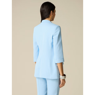Oltre - Blazer de tejido crepé - Light - blue