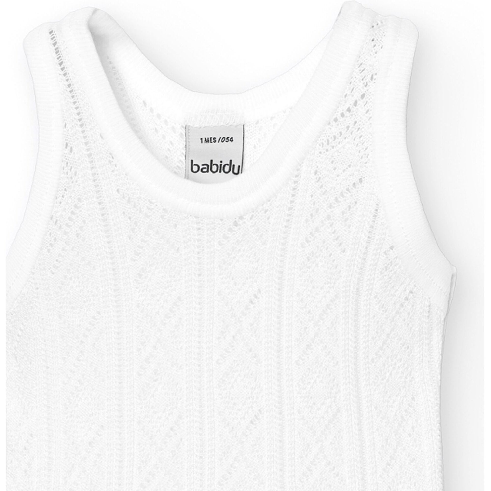 Body bebé tirantes finos perlé algodón