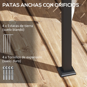 Pérgola de Pared 3x3 m Cenador de Jardín con Techo Retráctil de Poliéster y Marco de Acero para Celebraciones Fiestas Bodas Crema y Gris Oscuro
