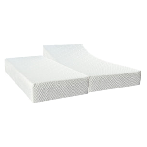 Ensemble Matelas Absolu & Sommier Électrique Flex, 21 cm, Mémoire de Forme, Technologie Bi-Lattes, Confort Personnalisé, Soutien Équilibré, Télécommande Filaire