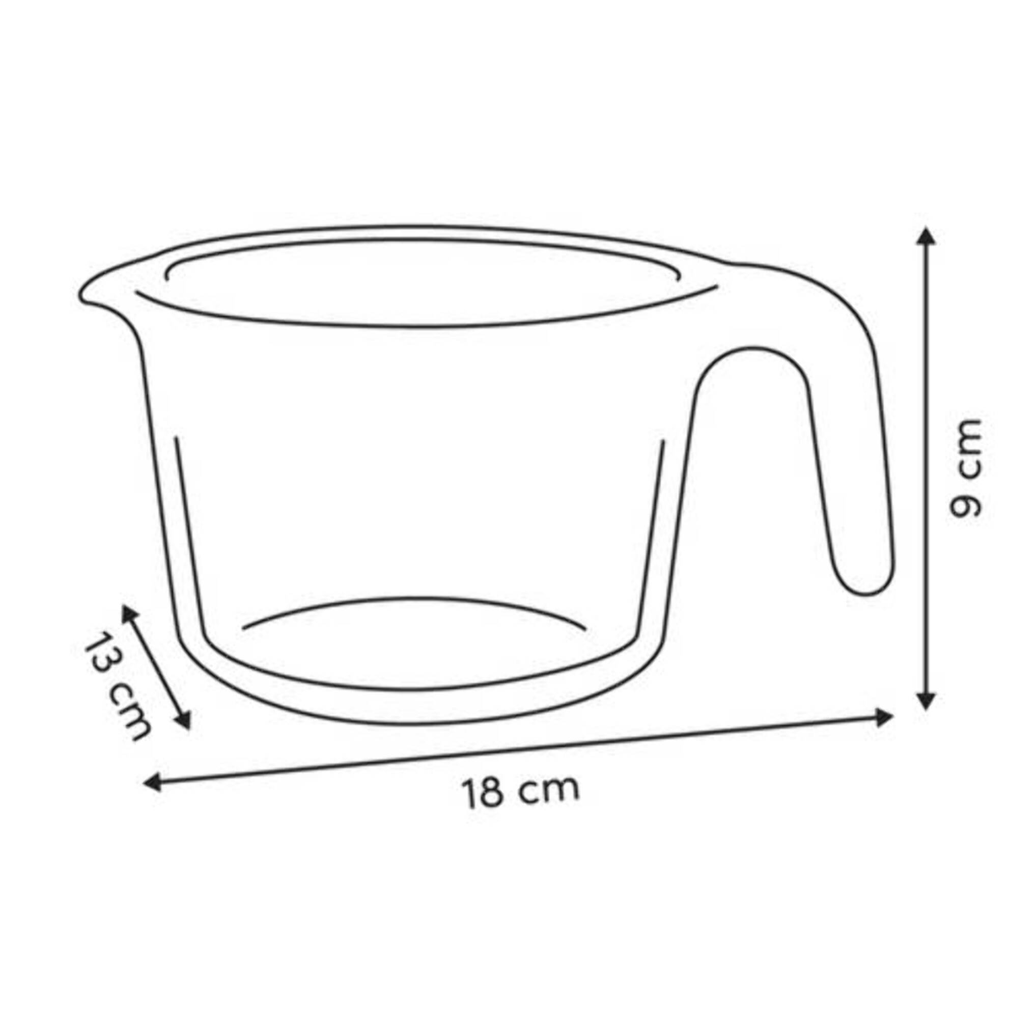 Verre doseur Neo rond 500ml transparent