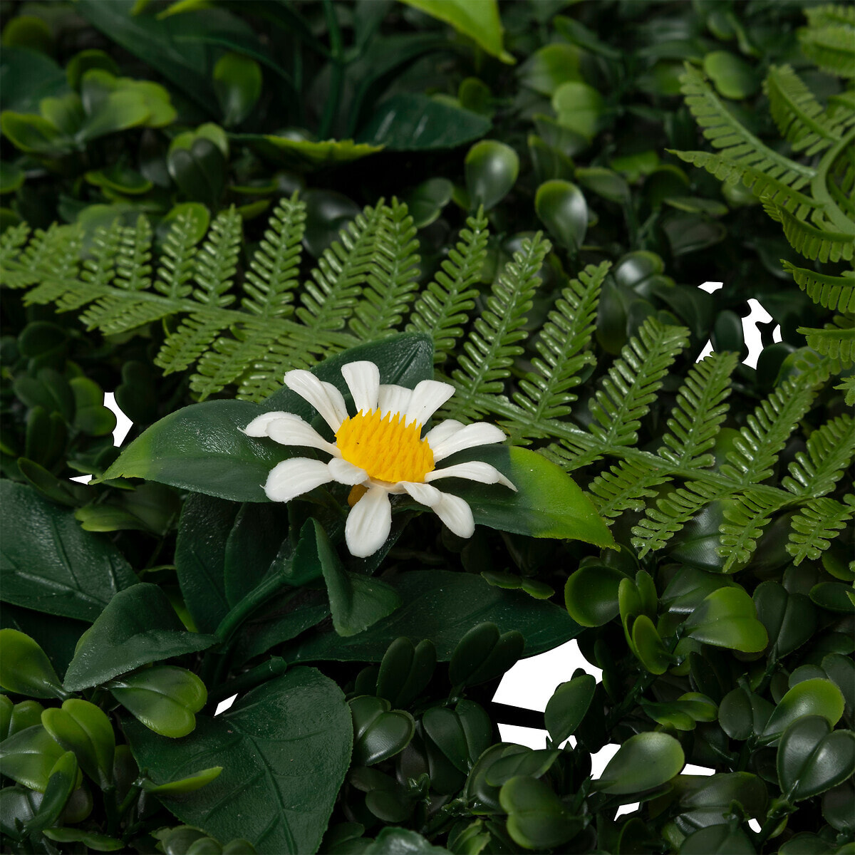 Carré végétal jungle "Izy" vert 50x50cm