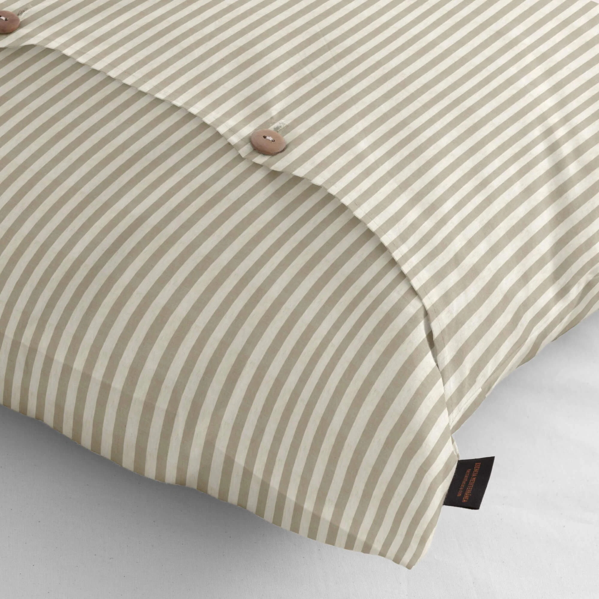 Taie d'oreiller en jacquard Jávea mediana Tabac