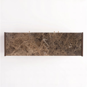 Buffet en bois de manguier et plateau en marbre - Sandro