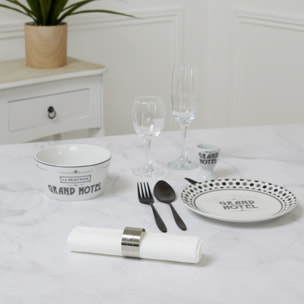 Rond De Serviette Argente X4