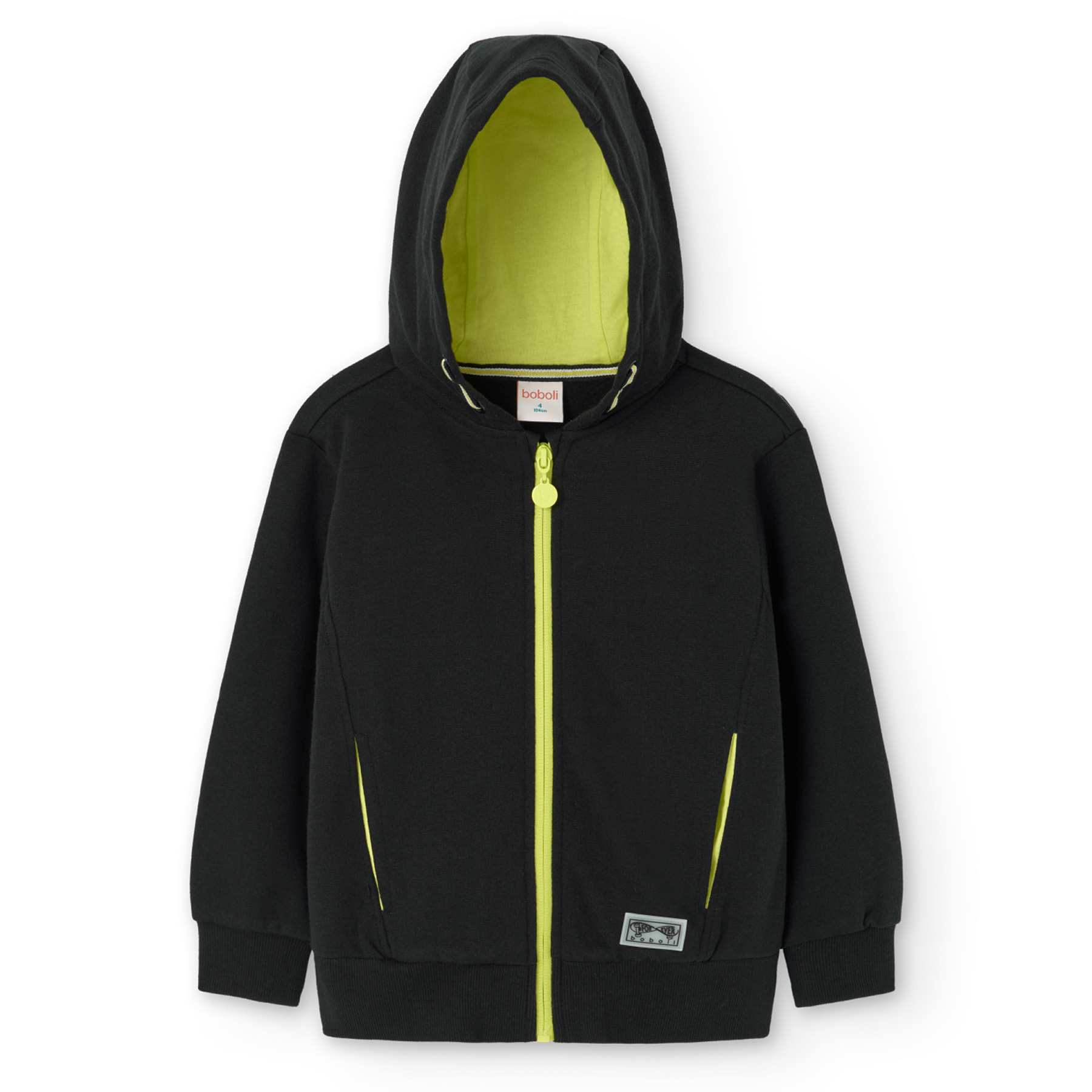 Chaqueta felpa con capucha de niño -BCI