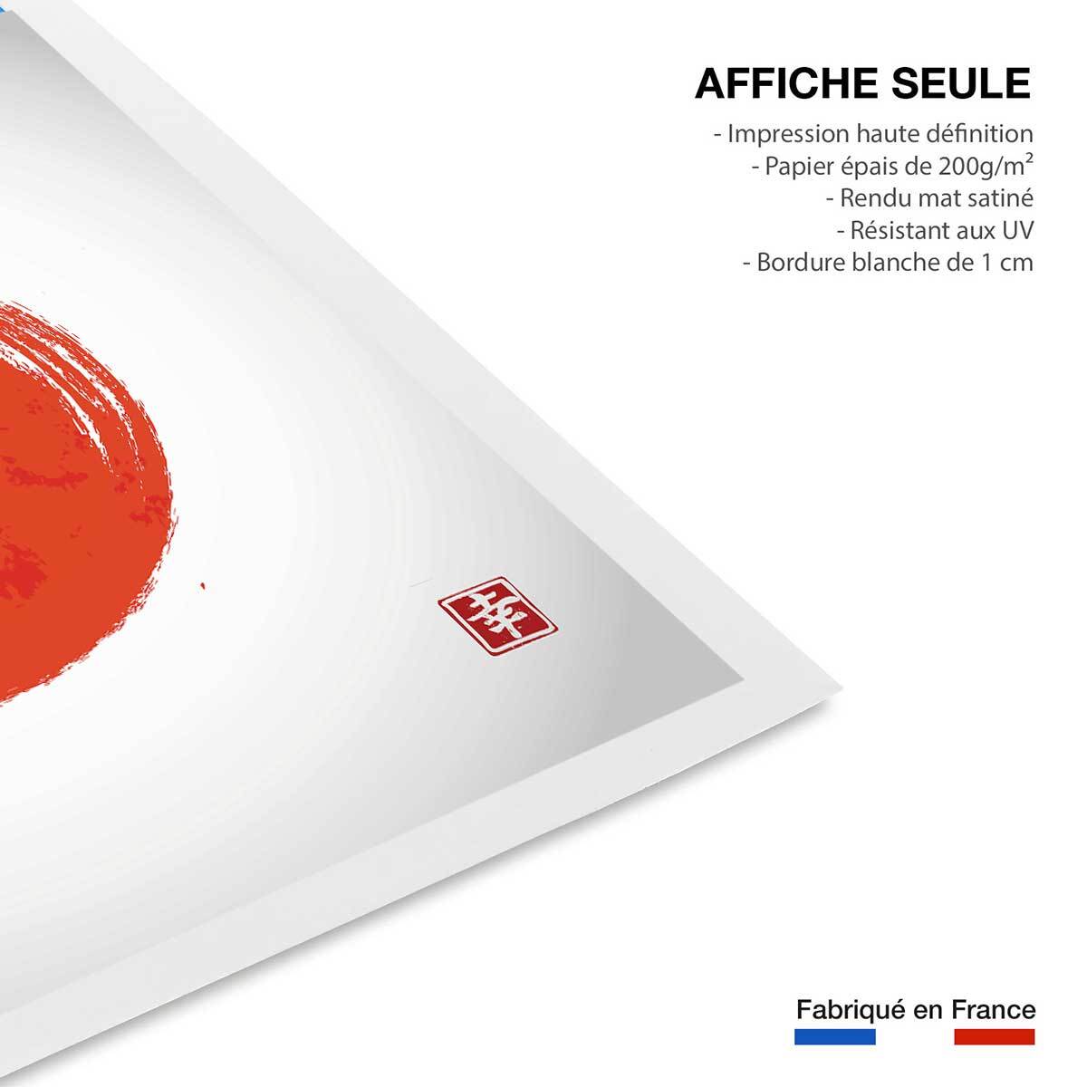 Affiche shinto et son rossignol Affiche seule