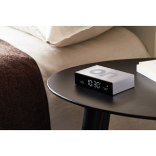 Réveil LEXON Flip Premium Rechargeable Aluminium
