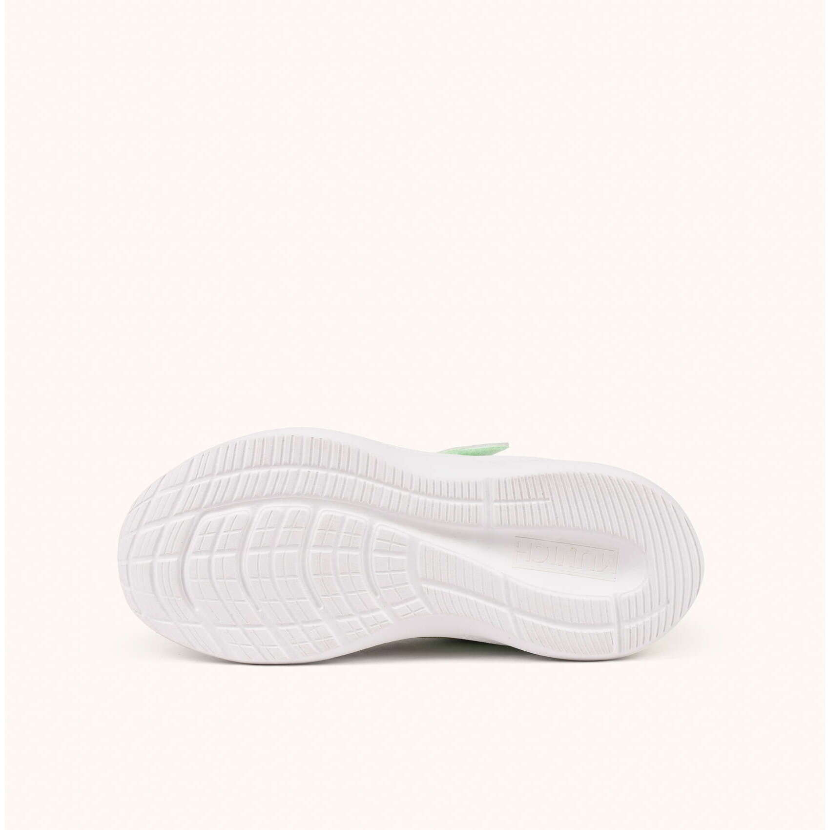 Zapatilla Deportiva Infantil Blanca y Verde Flúor MUNICH MINI LETA 07