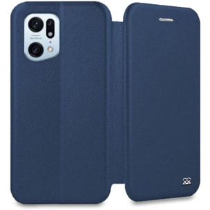 Etui IBROZ Oppo Find X5 Pro Etui Cuir Bleu