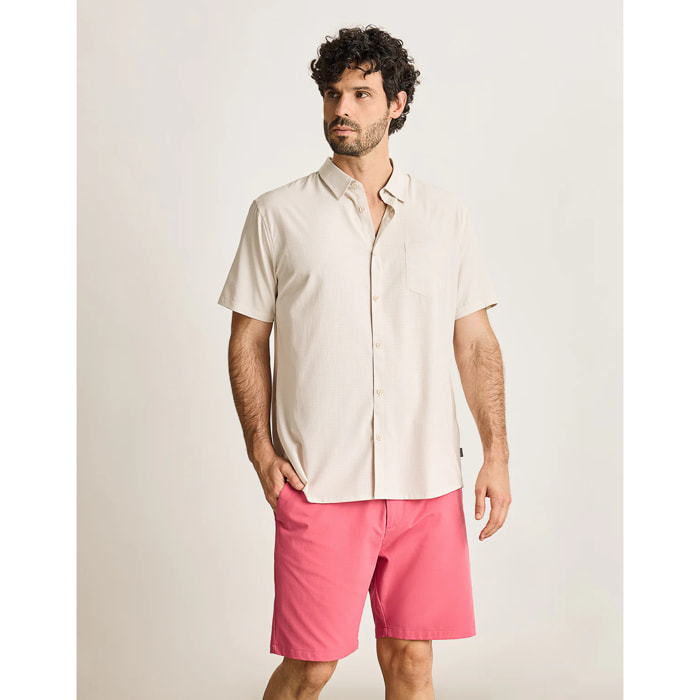 Camisa Manga Corta Beige - Camiland
