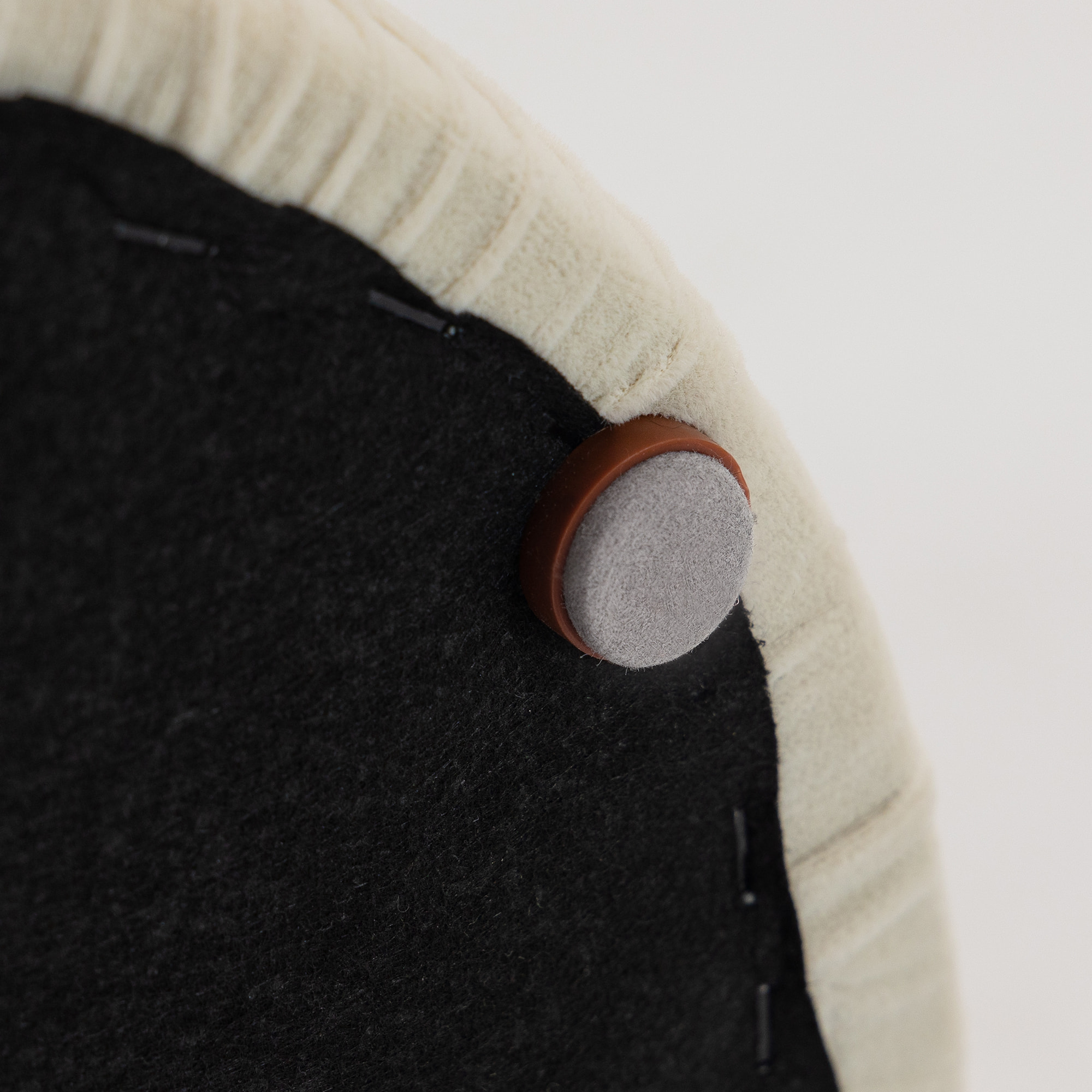 Lot de 2 poufs coffres 2 en 1 velours côtelé crème