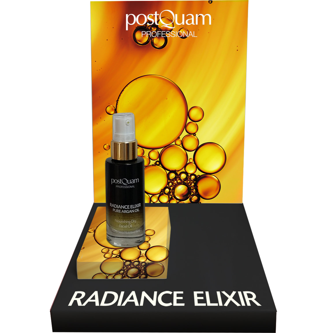 Huile sèche pour le visage elixir radiance à l'argan pur haute nutrition 30 ml.