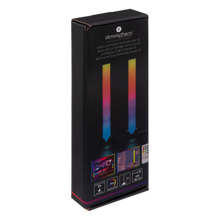 Barres lumineuses Paol h32cm + synchro musicale