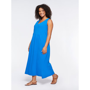 Fiorella Rubino - Vestito in jersey senza maniche - Bluette