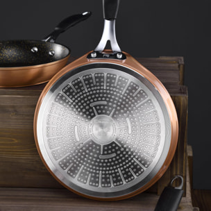 Sartén de Aluminio Forjado Inducción 24 cm SAN IGNACIO Cobre