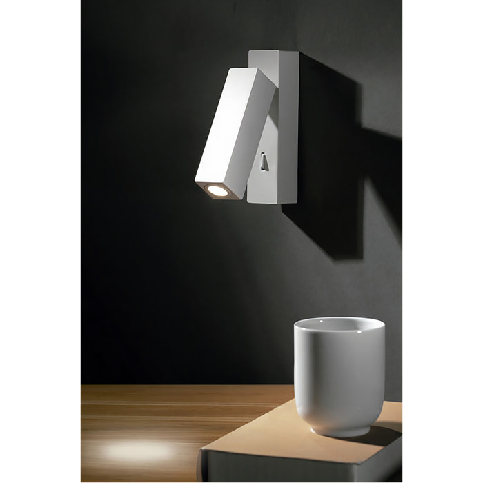 LEDS·C4 Luz de lectura hall surface led 3w 3000k níquel satinado 108lm