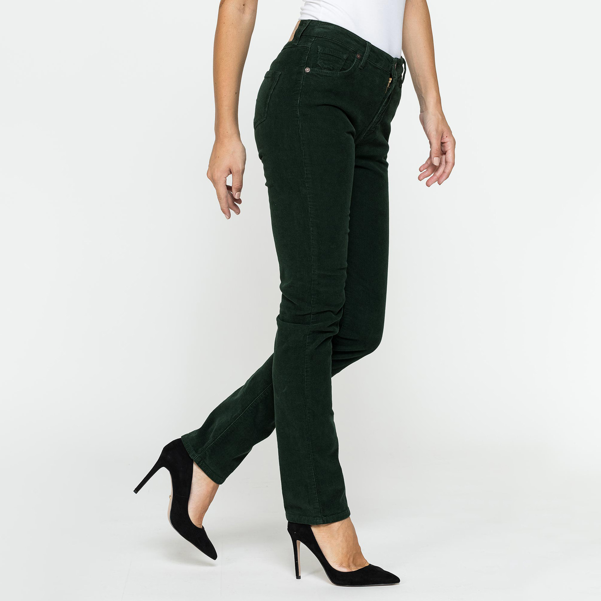 PANTALONE CINQUE TASCHE COMFORT FIT IN VELLUTO STRETCH 1000 RIGHE