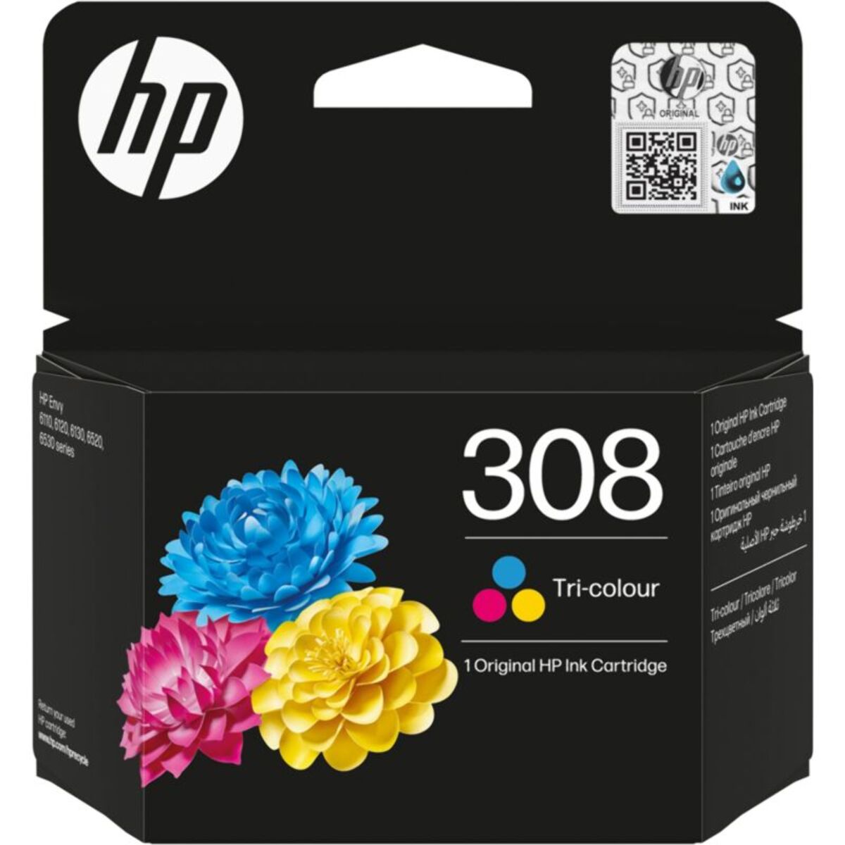 Cartouche d'encre HP Originale 308 3 Couleurs (CMY) - 7N0W7AE