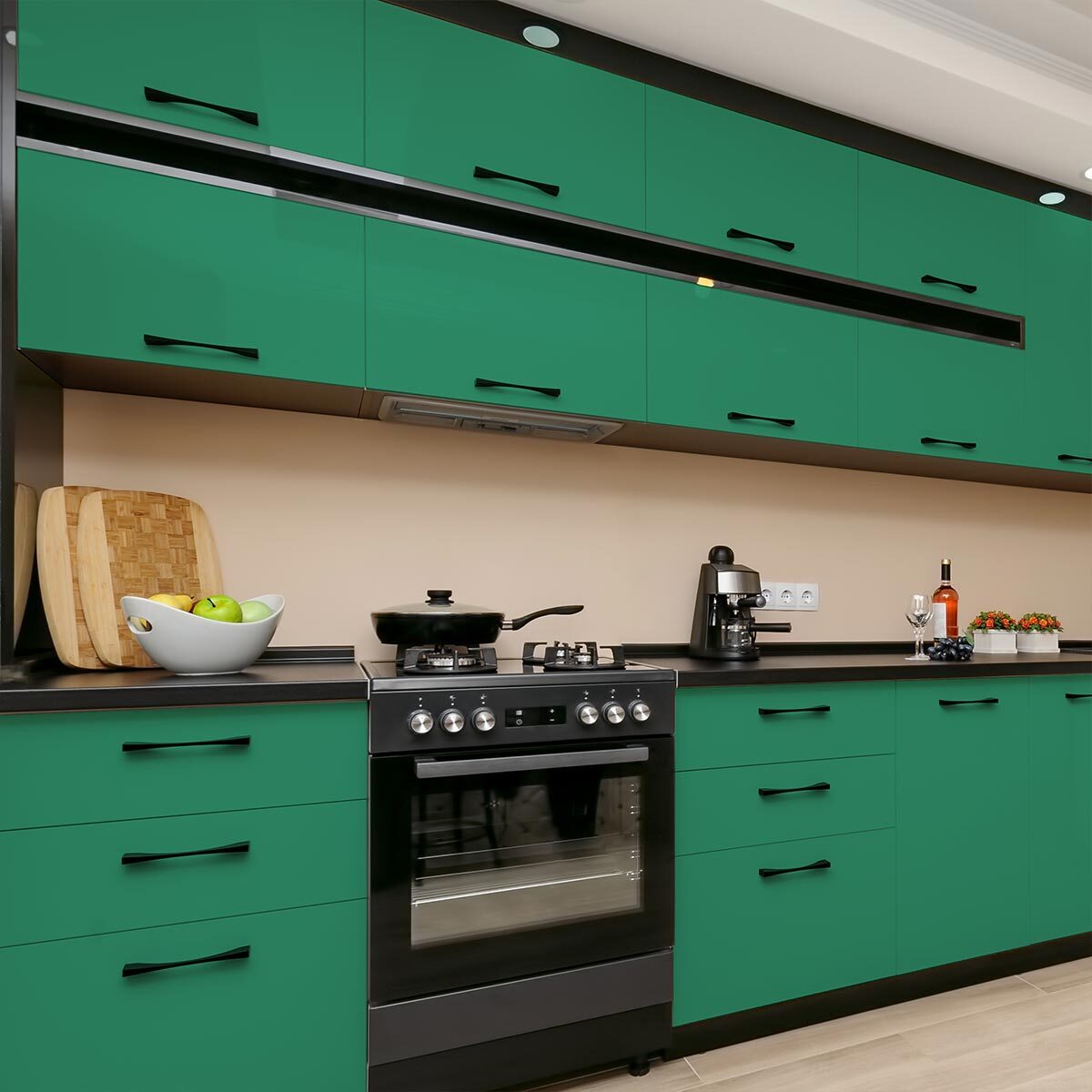 Rouleau adhésif décoratif Vinyle au Mètre - Turquoise - Sticker Lavable Imperméable Mur Cuisine Meubles