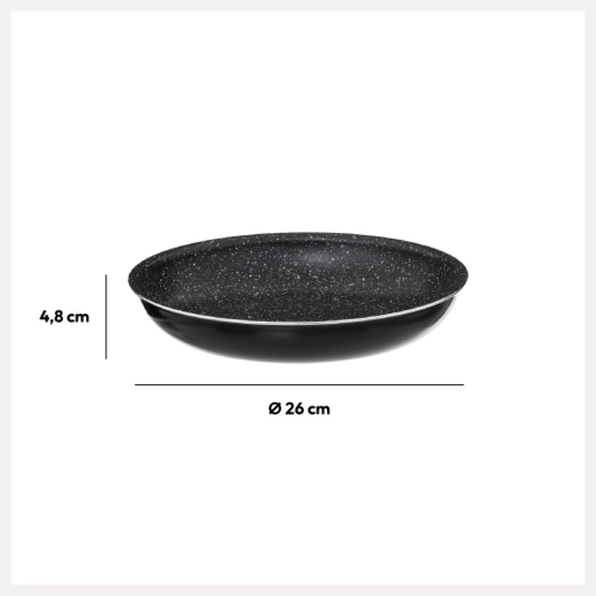 Poêle Aluminium pressé 26 cm Amovible