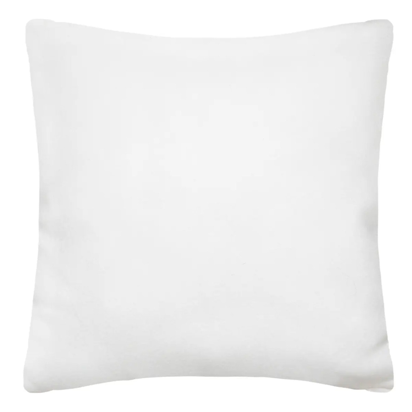 Coussin "Manoir" en fausse fourrure blanc 45x45 cm