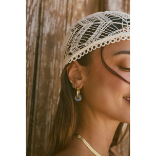 Pendientes Aro Carmen True Marine Acero Baño Oro