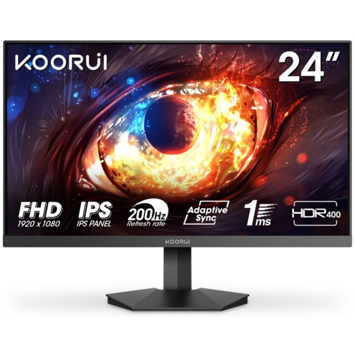 Ecran PC Gamer KOORUI G2411P 24" Full HD 200Hz IPS HDR 400