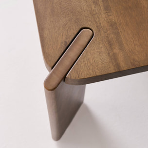 Table basse exotique carrée bois massif REVA