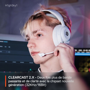 Casque gamer STEELSERIES Arctis Nova 5 Blanc