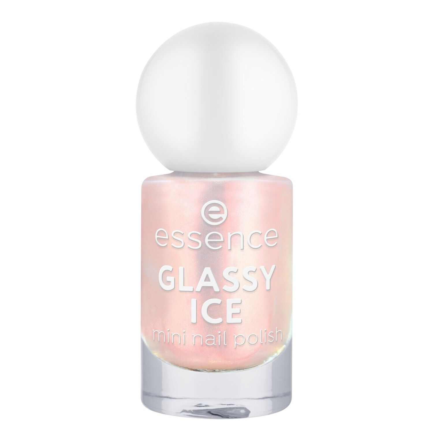 Glassy Ice - Mini Vernis à ongles rose pâle irisé 5 ml