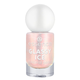 Glassy Ice - Mini Vernis à ongles rose pâle irisé 5 ml