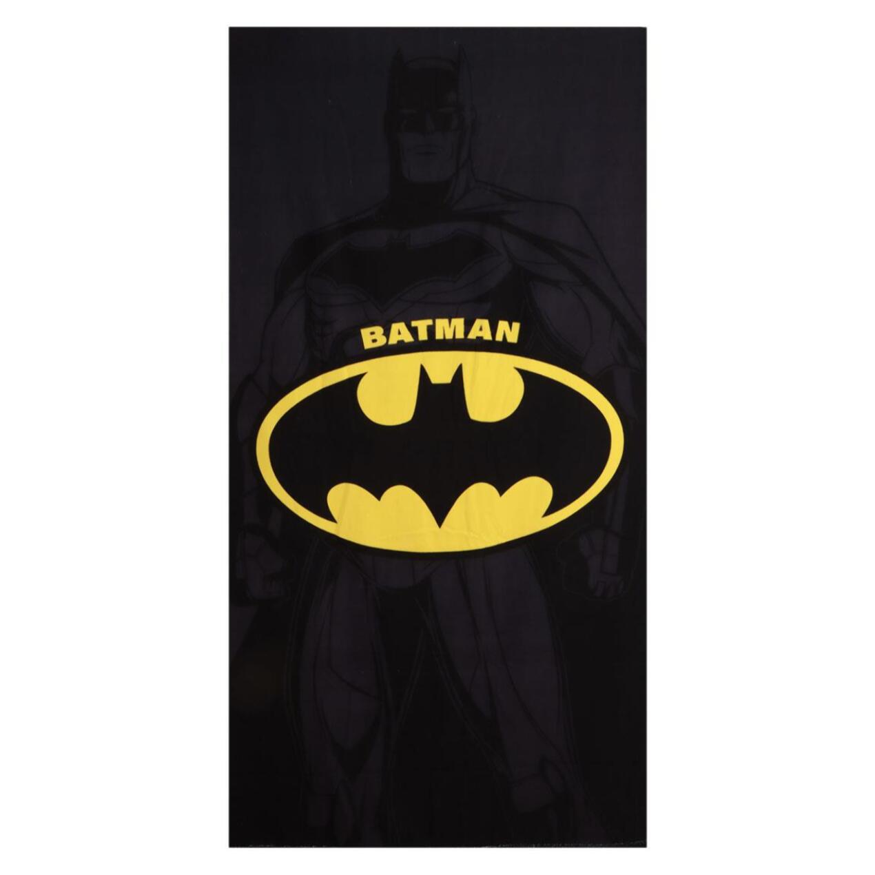 Toalla Microfibra de Batman - 90x180x1 cm - Color:Negro