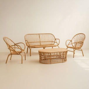 Salon de jardin en rotin tressé et métal  CAYMAN