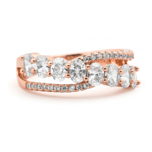 Anillo Erling acabado oro rosa 18k