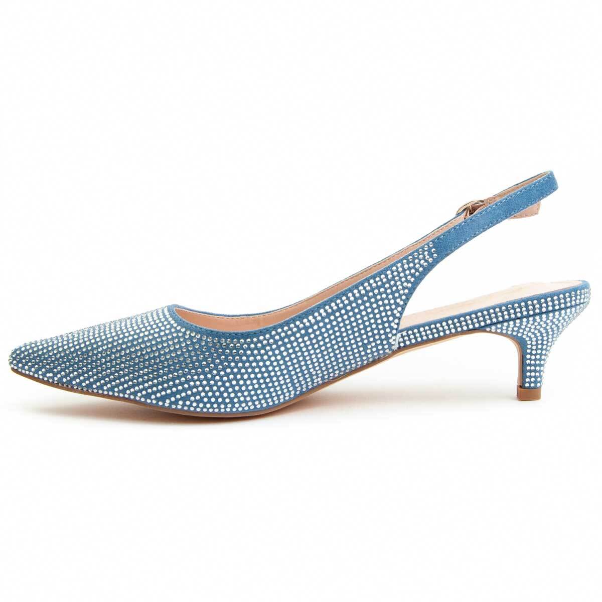 Zapato de tacón - Azul - Altura: 4 cm