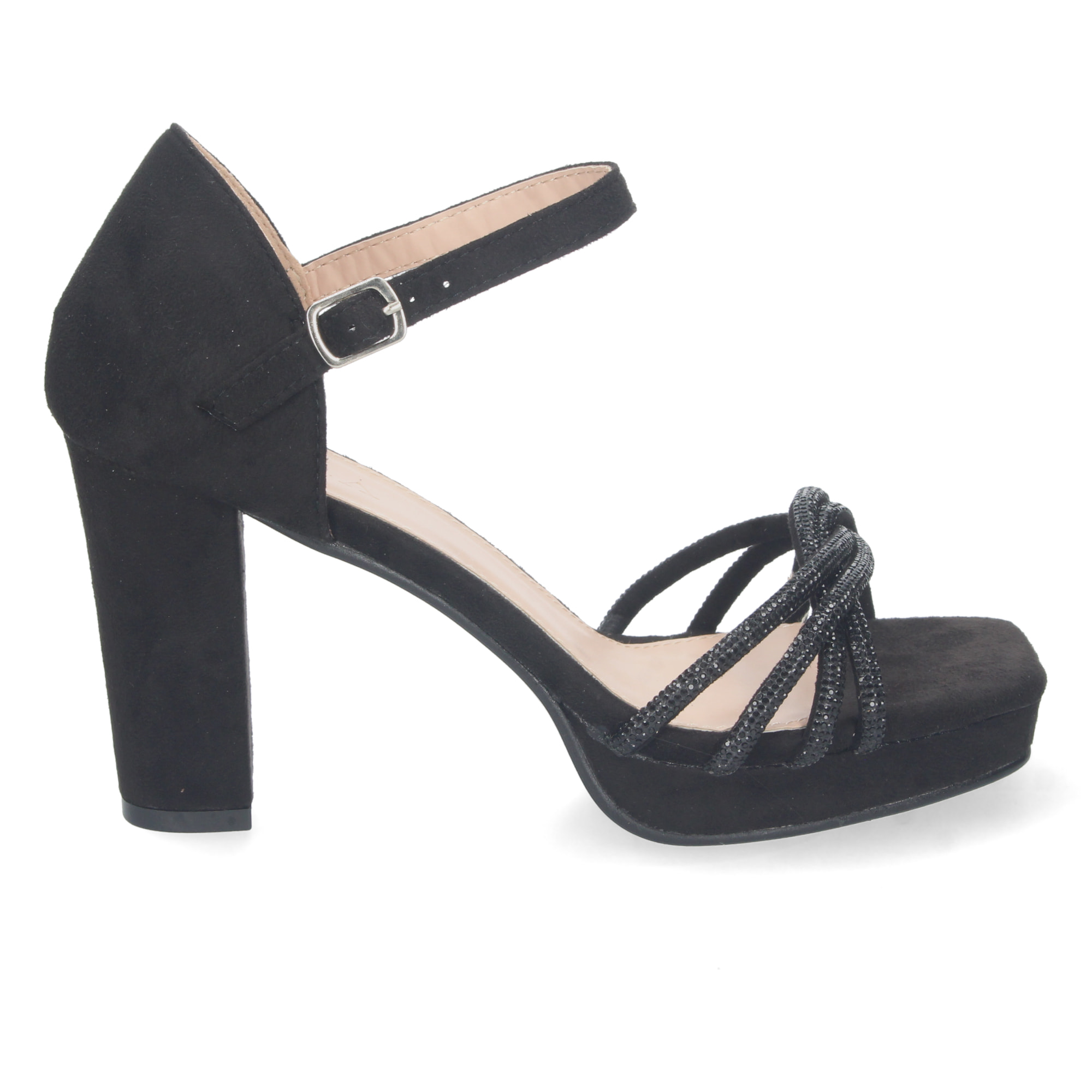 Sandalia de Tacon con Hebilla