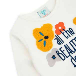 Camiseta punto "flowers bbl" de bebé