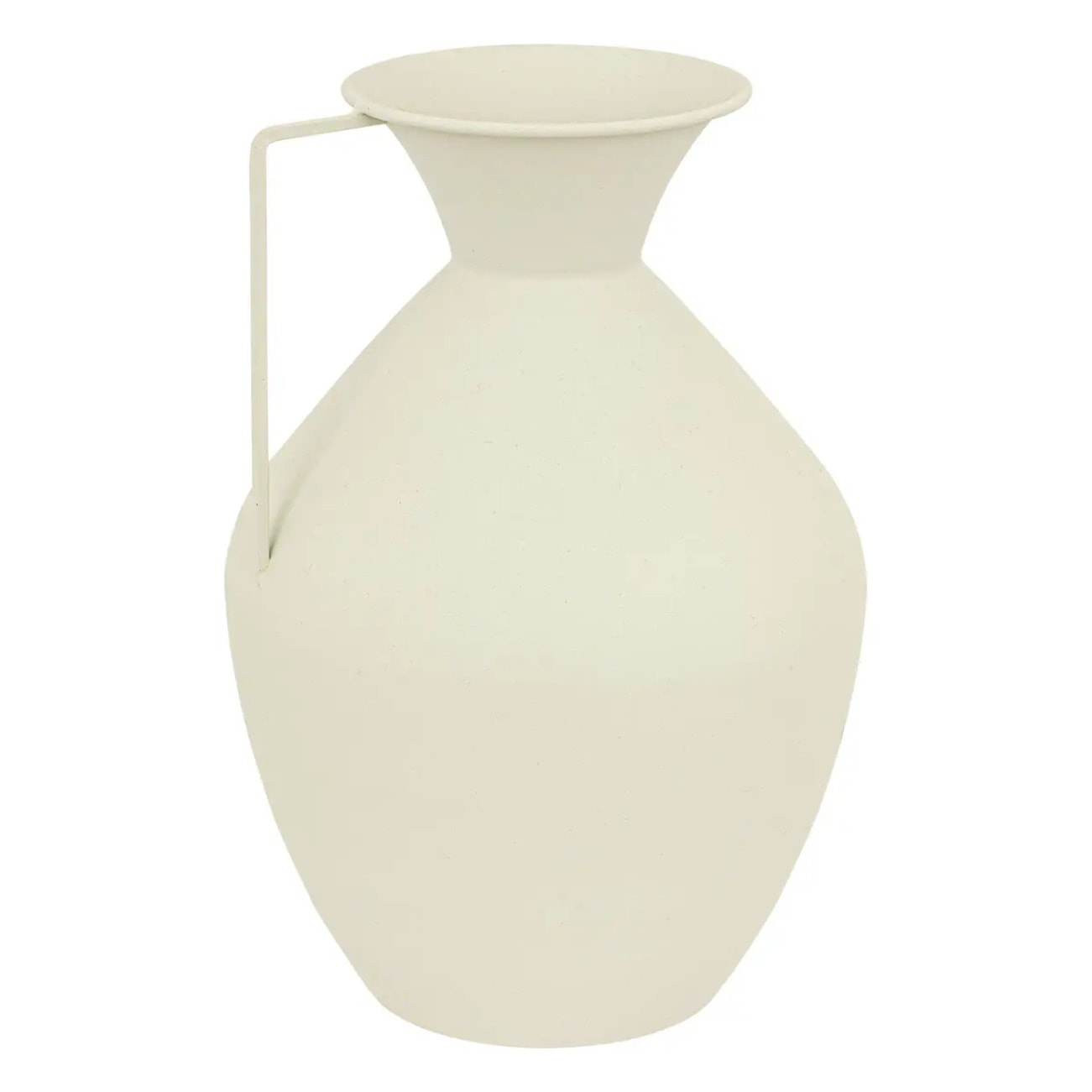 Vase métal Sylvain blanc H36cm