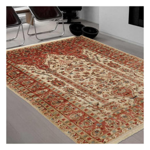 Authentique Tapis d'Orient fait main en soie FURE